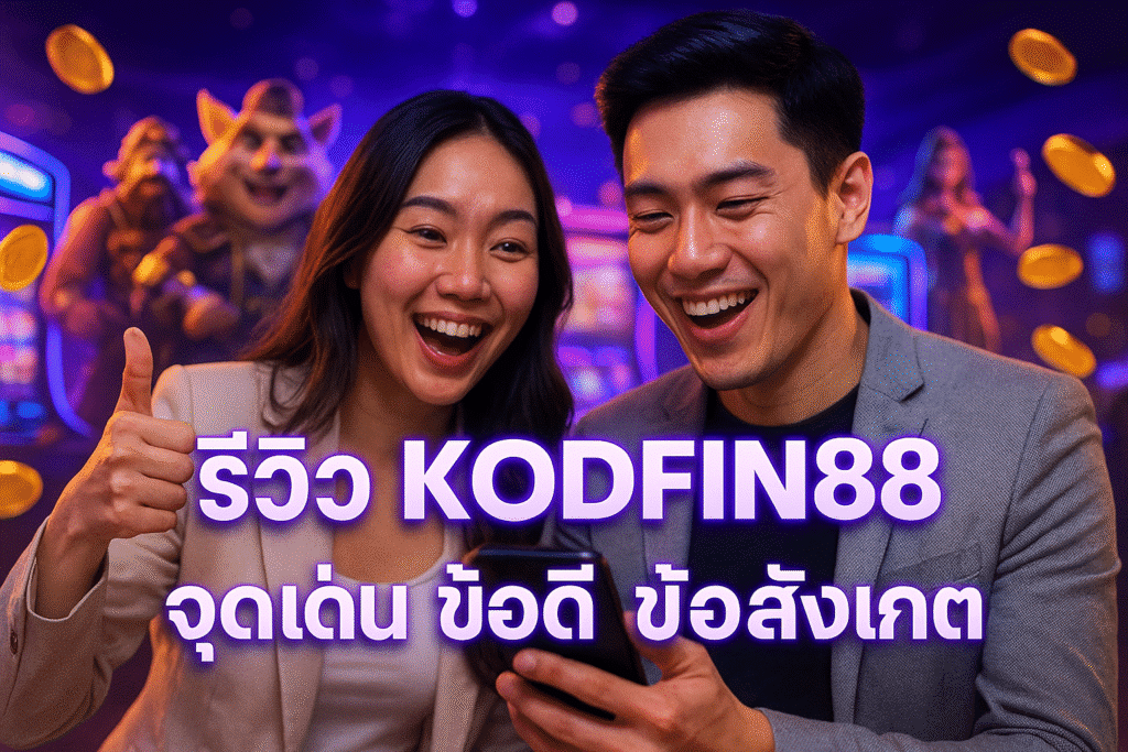 รีวิว KODFIN88 จุดเด่น ข้อดี ข้อสังเกต